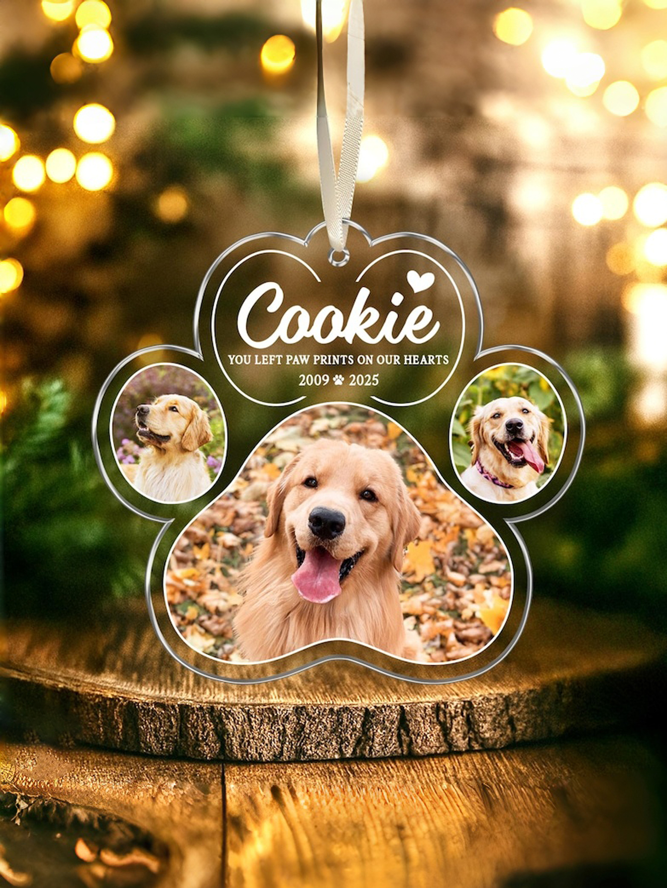 Custom Acrylic Pet Memorial Ornament